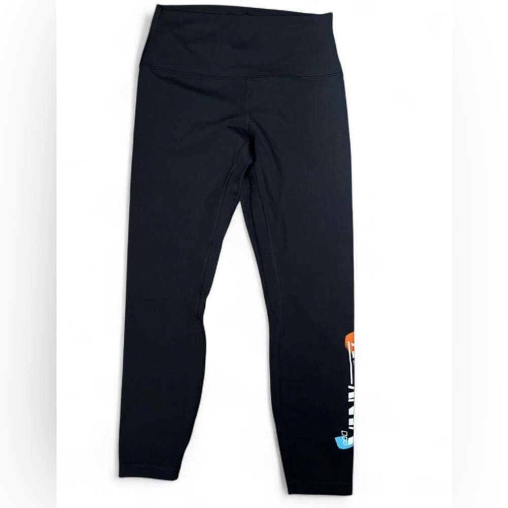lululemon athletica Black High-Rise Leggings with Subtle Logo